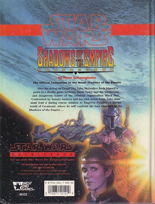 Star Wars the Roleplaying Game - Shadows of the Empire (Genbrug)
